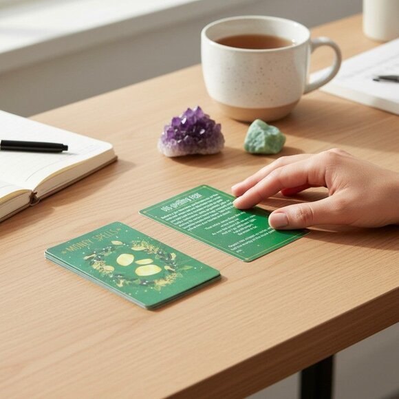 Practical Witch's Spell Deck - 100 Love Happiness Success Spells - New - Picture 3 of 7